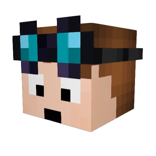 Tsveto2014 Minecraft avatar head, 3D render