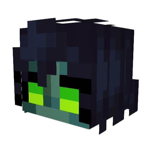 Tswev Minecraft avatar head, 3D render