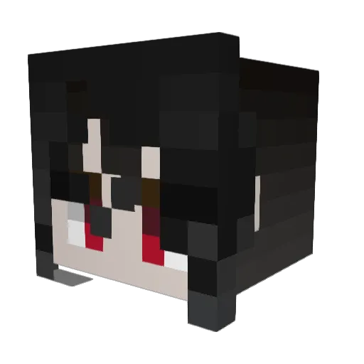 Ttakkki Minecraft avatar head, 3D render