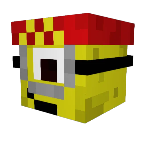 Tthxram Minecraft avatar head, 3D render