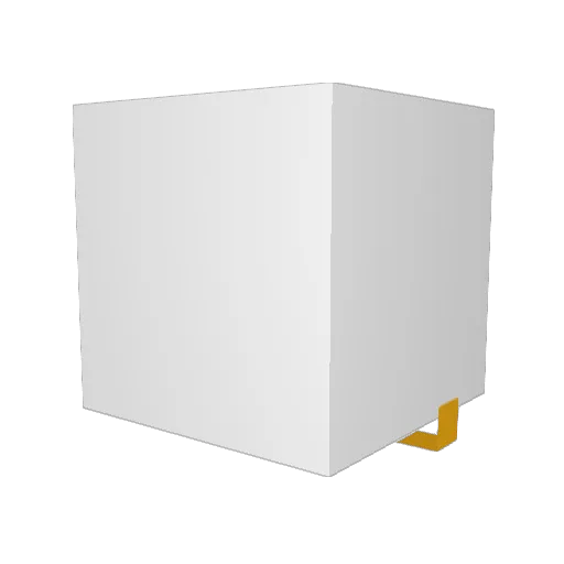 Ttrbvim Minecraft avatar head, 3D render