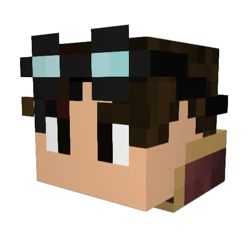 TuBu_Craft27 Minecraft avatar head, 3D render