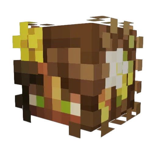 TuEden Minecraft avatar head, 3D render