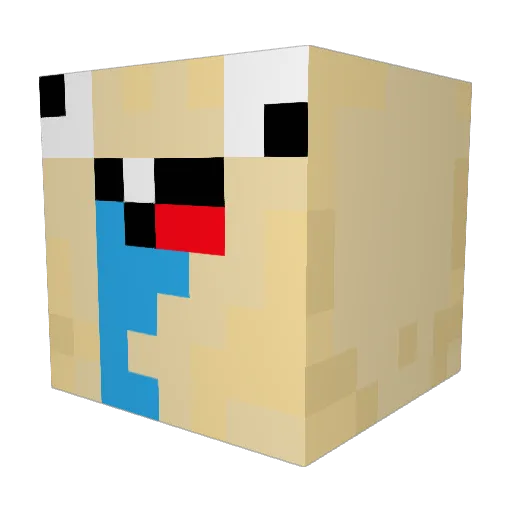 TuFfNaBeR Minecraft avatar head, 3D render