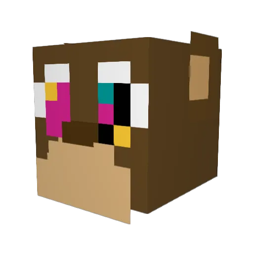 TuHijoHD Minecraft avatar head, 3D render