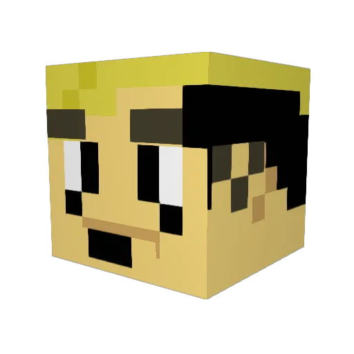 TuMamaMeGusta Minecraft avatar head, 3D render