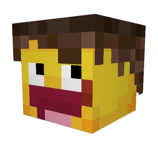 TuPanaGabo Minecraft avatar head, 3D render