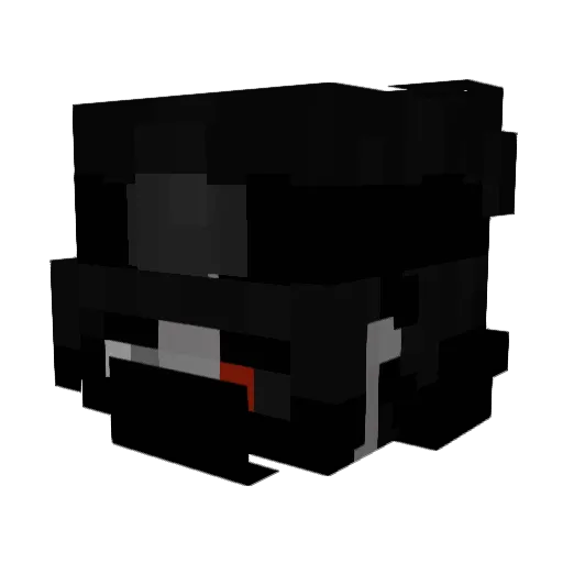 TuPansito Minecraft avatar head, 3D render