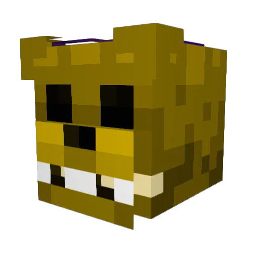 TuPapito Minecraft avatar head, 3D render