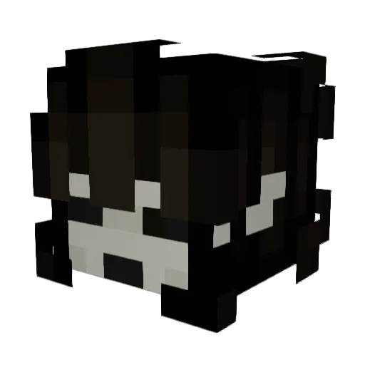 Tuacnatev Minecraft avatar head, 3D render
