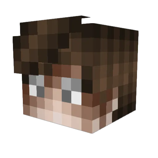 Tuan_Zii Minecraft avatar head, 3D render