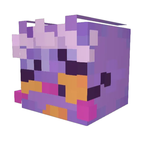 Tuana7777 Minecraft avatar head, 3D render
