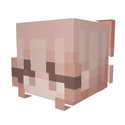 Tuannaaa Minecraft avatar head, 3D render