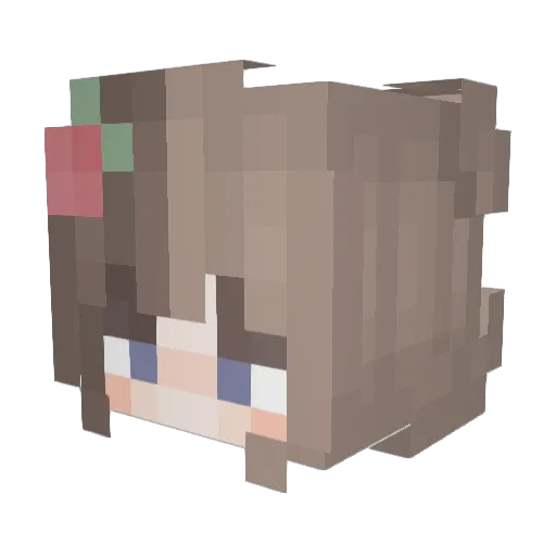TubBeezz Minecraft avatar head, 3D render