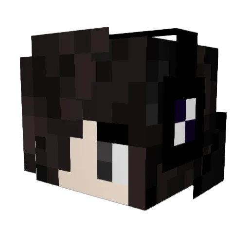 TubaFaust Minecraft avatar head, 3D render