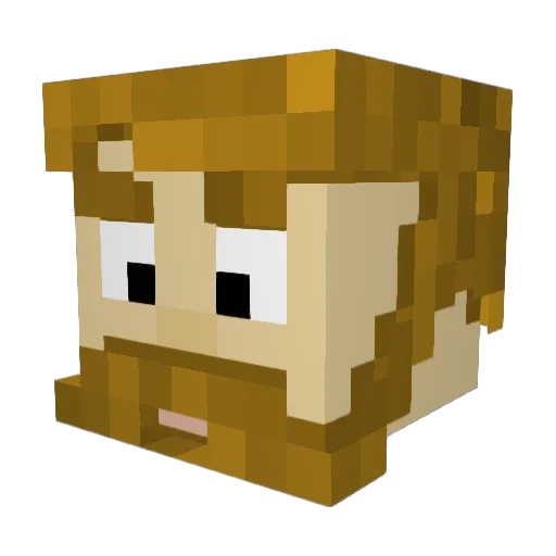 Tubatron96 Minecraft avatar head, 3D render