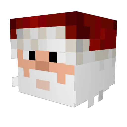 Tubbiety Minecraft avatar head, 3D render