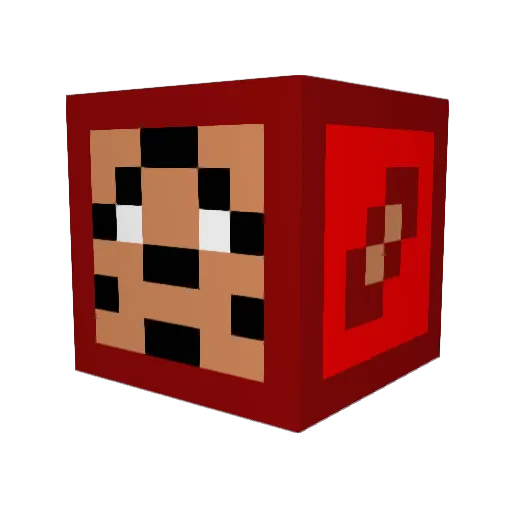 Tubbissupi Minecraft avatar head, 3D render