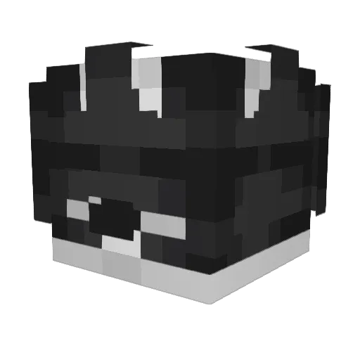Tubbito Minecraft avatar head, 3D render
