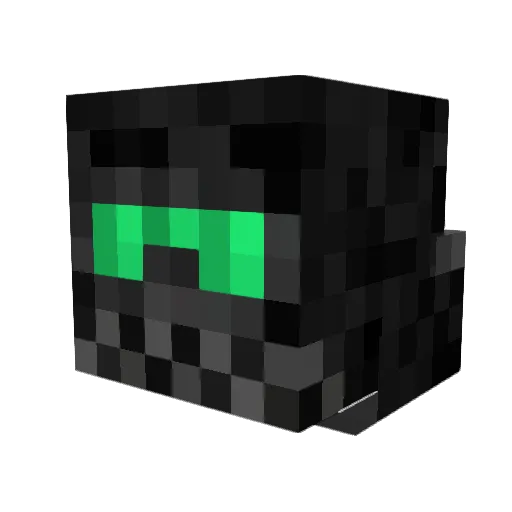 TubeSee Minecraft avatar head, 3D render