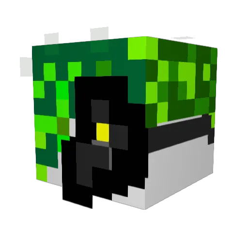 TubeoToxico Minecraft avatar head, 3D render