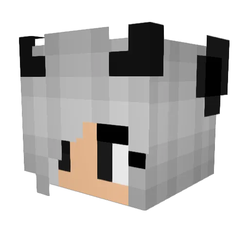 TuberkK Minecraft avatar head, 3D render