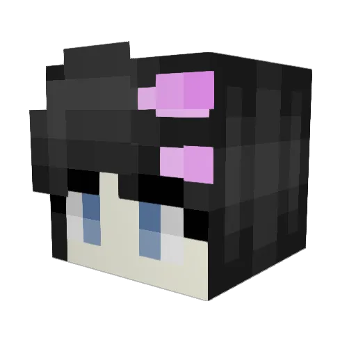 Tubeseekee Minecraft avatar head, 3D render