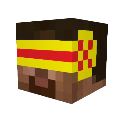 Tubguy007 Minecraft avatar head, 3D render