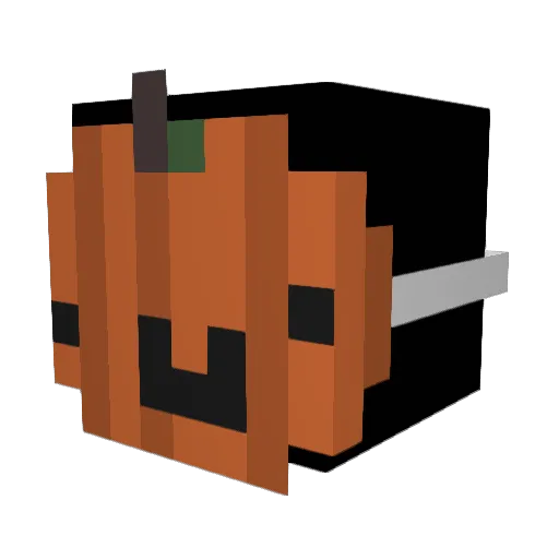 Tublerini Minecraft avatar head, 3D render