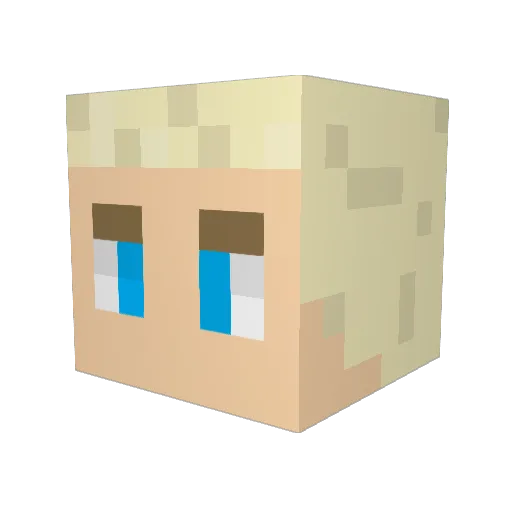 TubloPvP Minecraft avatar head, 3D render