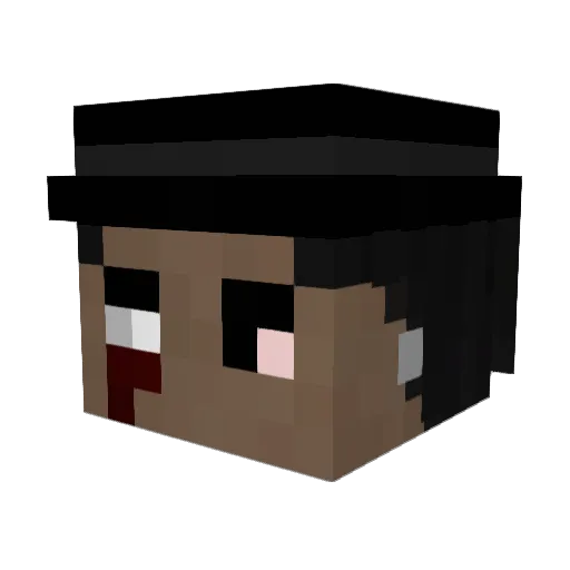 TuborgManden Minecraft avatar head, 3D render