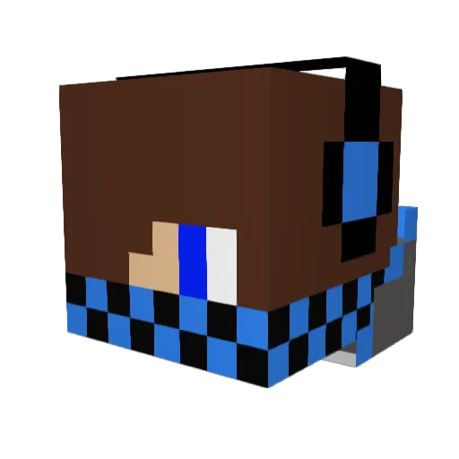Tubs_V Minecraft avatar head, 3D render