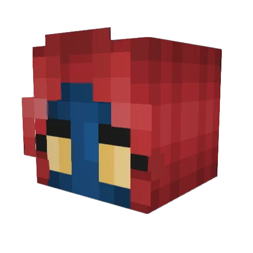 TubularDesert33 Minecraft avatar head, 3D render