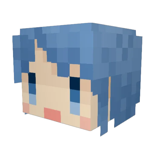 Tubutubu1287 Minecraft avatar head, 3D render