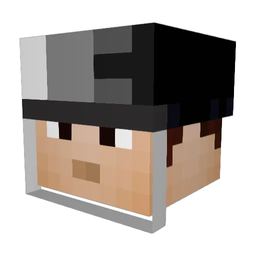 Tubuzz33 Minecraft avatar head, 3D render