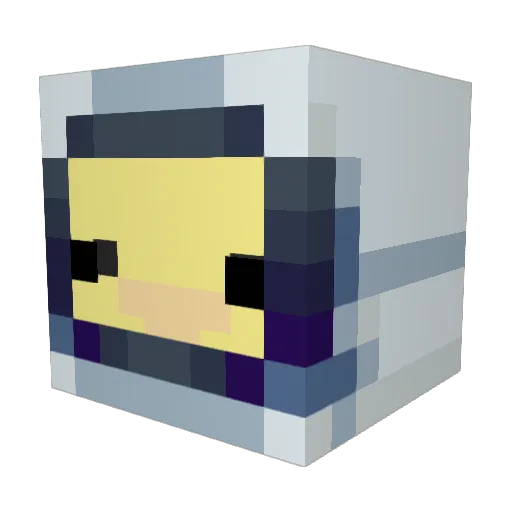 Tuc_ummm Minecraft avatar head, 3D render
