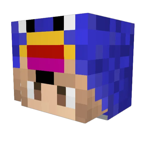 TucanSam_ Minecraft avatar head, 3D render