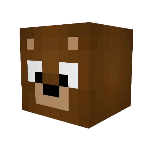 Tuchanz Minecraft avatar head, 3D render