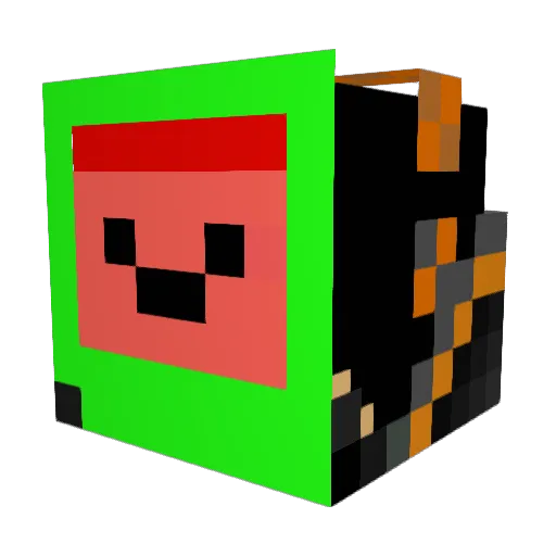 Tucikz Minecraft avatar head, 3D render