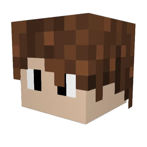 TuckOnCraft Minecraft avatar head, 3D render