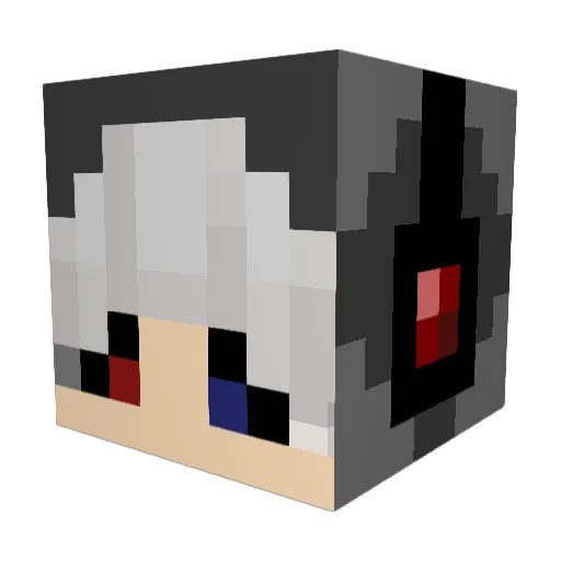 TuckSuri Minecraft avatar head, 3D render
