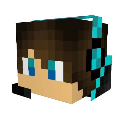 Tuckray1011 Minecraft avatar head, 3D render