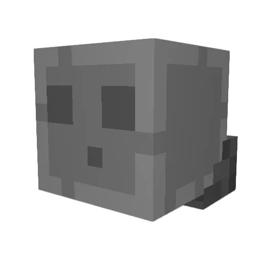 TuckyTiger Minecraft avatar head, 3D render