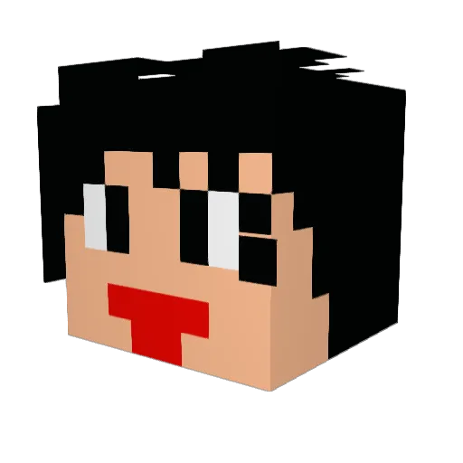 Tuckz_ Minecraft avatar head, 3D render