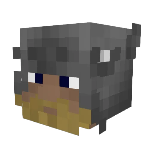 Tuco72 Minecraft avatar head, 3D render