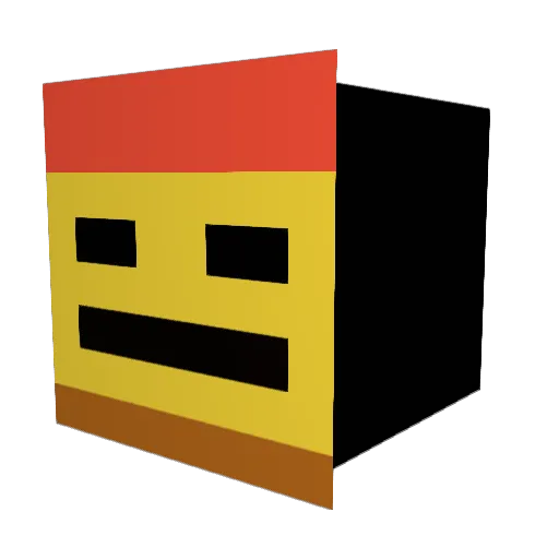 Tucumanso Minecraft avatar head, 3D render