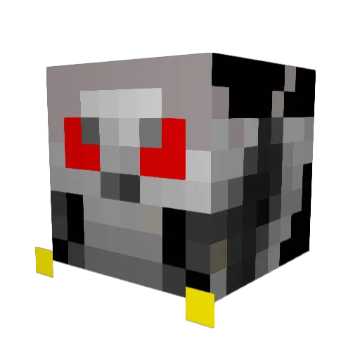 Tucx Minecraft avatar head, 3D render
