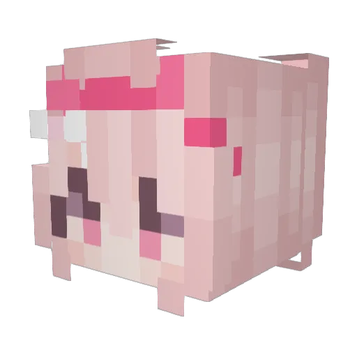 Tud_Ay Minecraft avatar head, 3D render