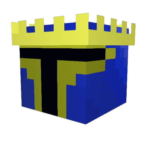 Tudden Minecraft avatar head, 3D render