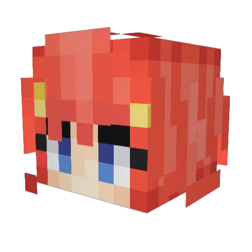 TudelaJr Minecraft avatar head, 3D render